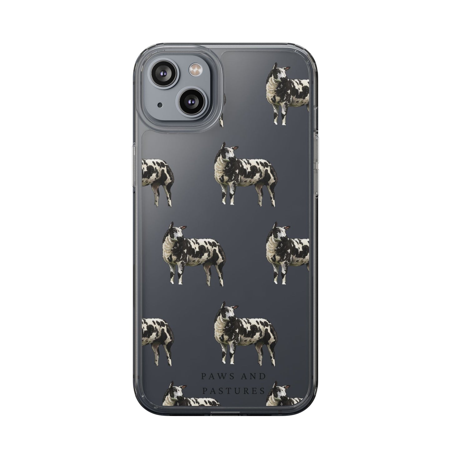 Dutch Spotted Sheep Pattern iPhone Clear Case