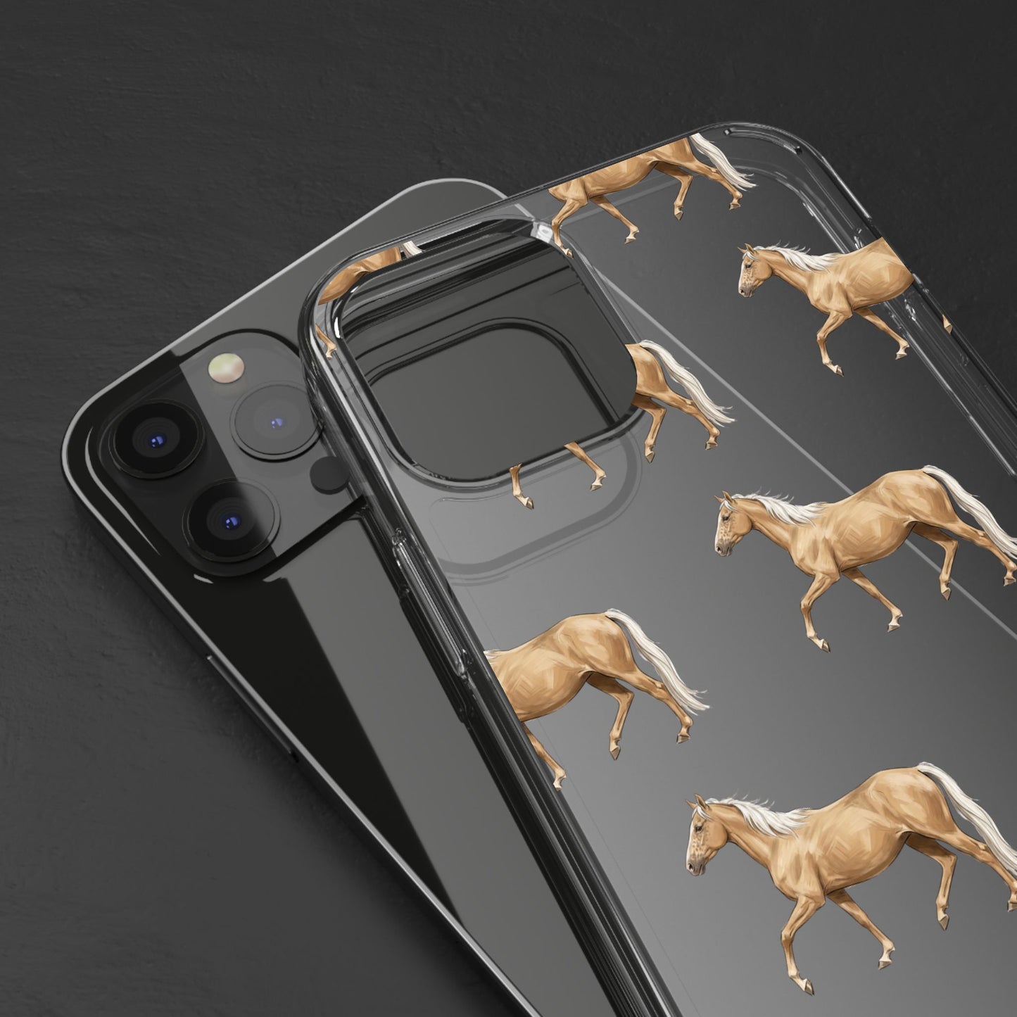 Horse Pattern iPhone Clear Case