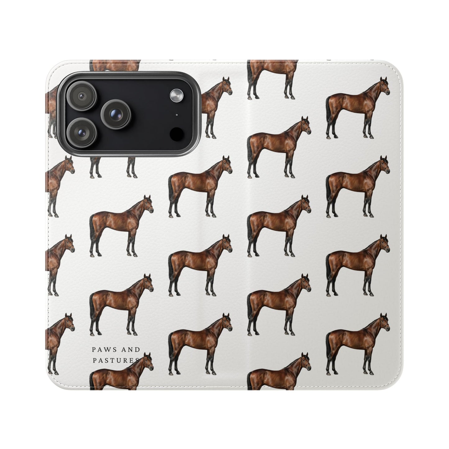 Horse Pattern iPhone Flip Case