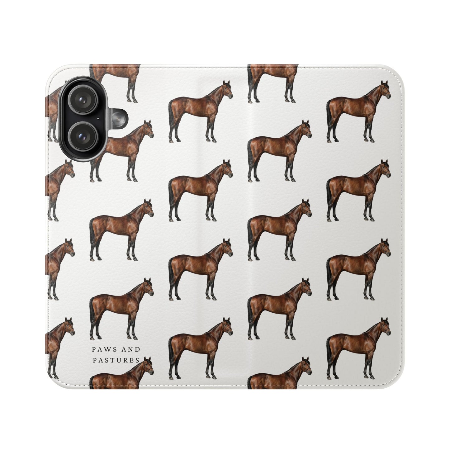 Horse Pattern iPhone Flip Case