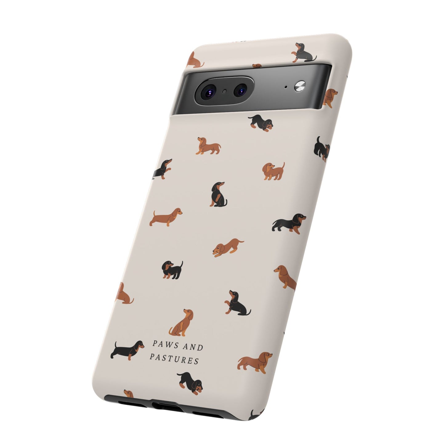 Dachshund Pattern Phone Case — Cute Wiener Dog Protective Cover