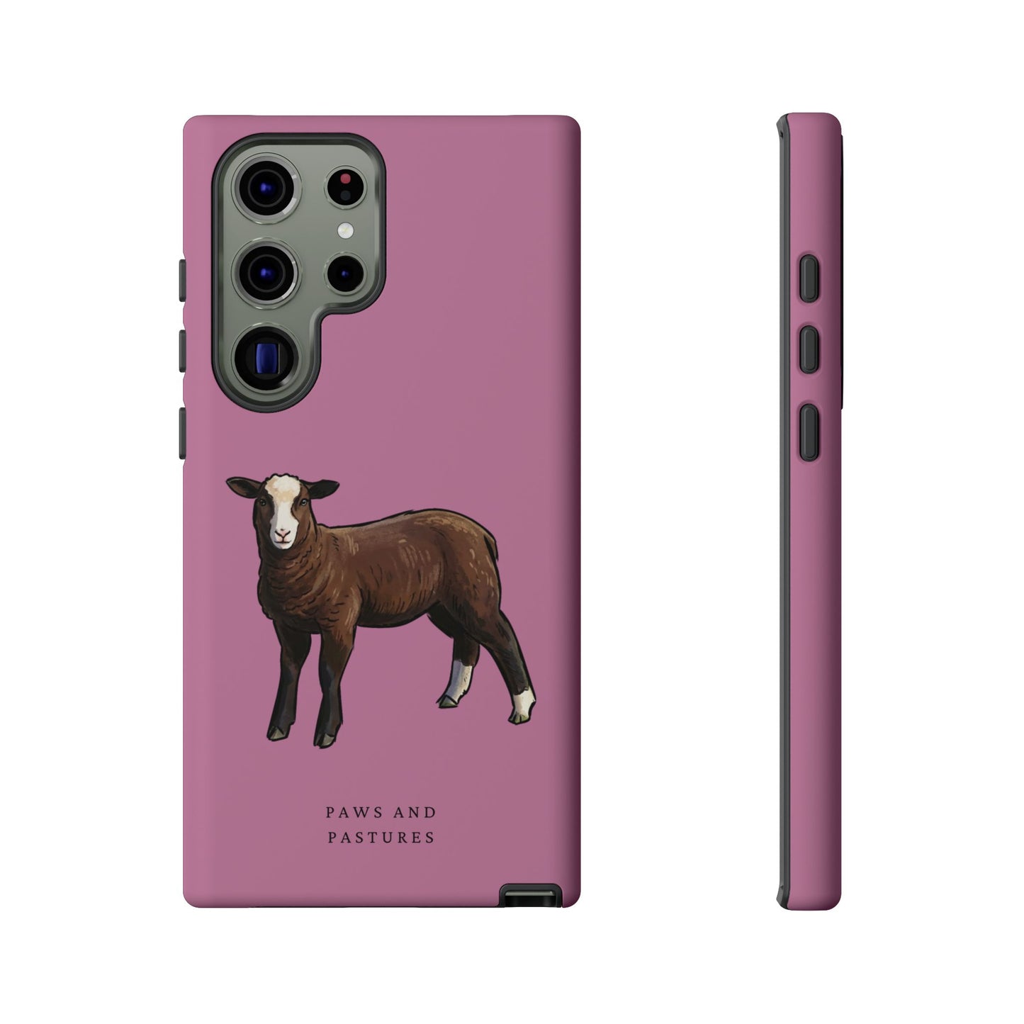 Zwartble Phone Case — Brown Sheep Illustration "Paws and Pastures"