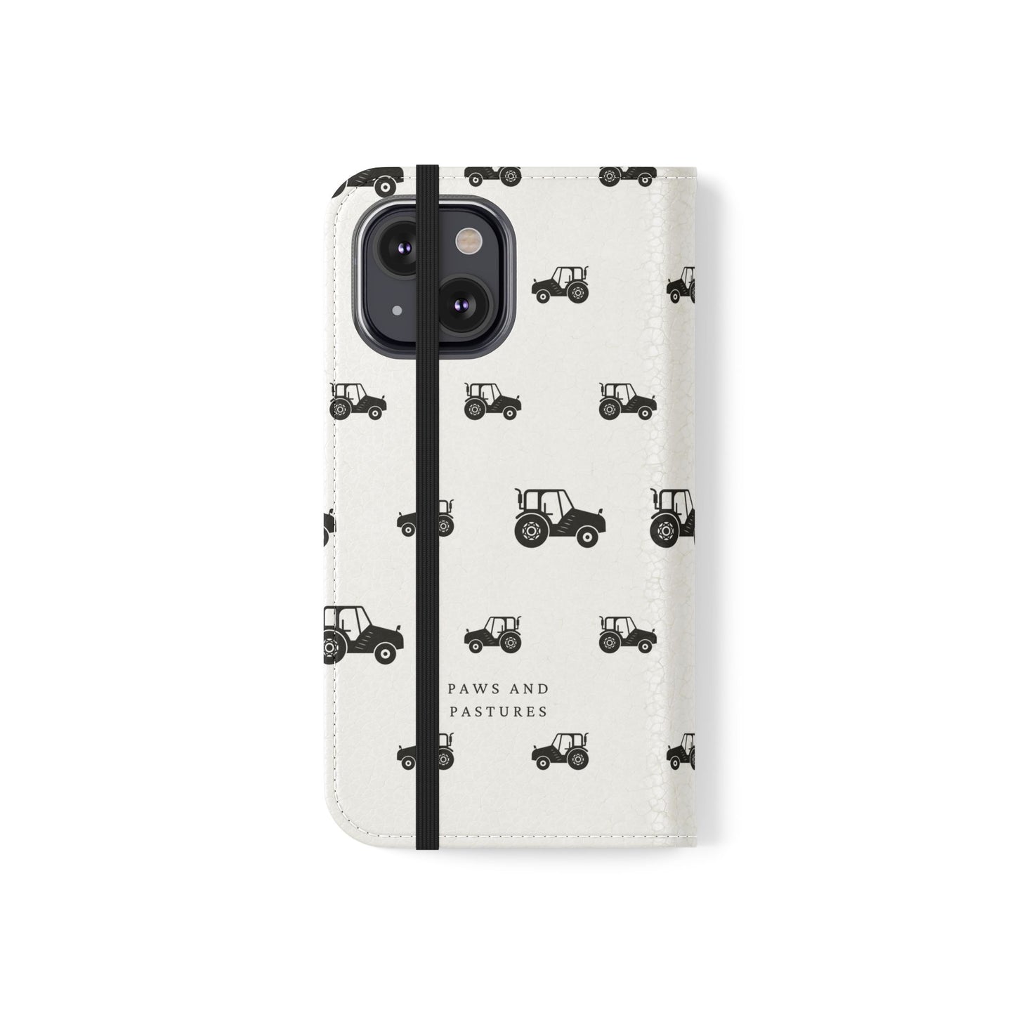 Tractor Pattern Flip Phone Case — Paws & Pastures Wallet Cover