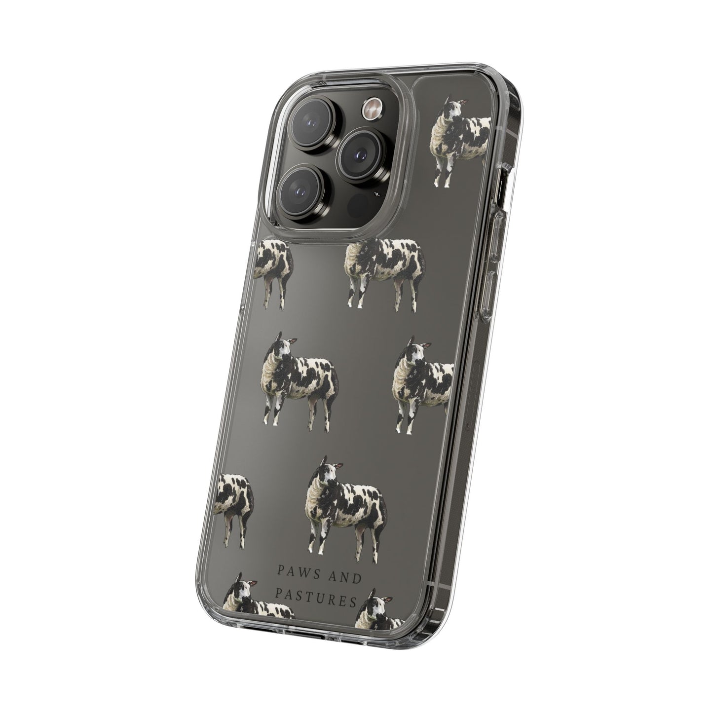 Dutch Spotted Sheep Pattern iPhone Clear Case
