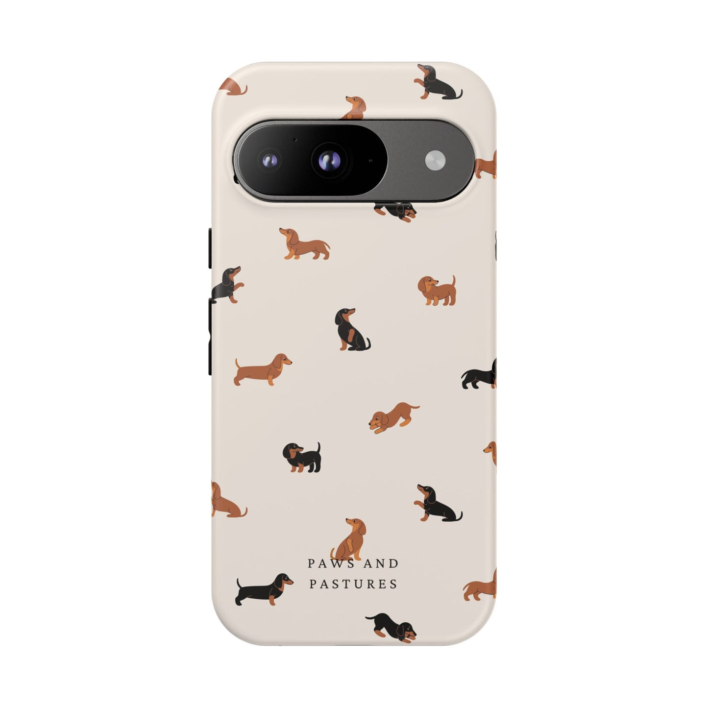 Dachshund Pattern Phone Case — Cute Wiener Dog Protective Cover