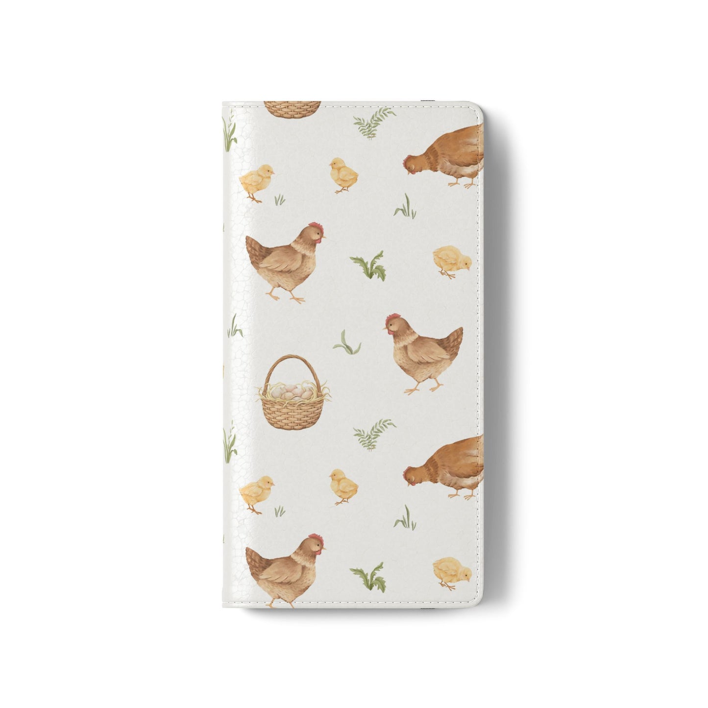 Flip Case – Watercolor Chickens & Baskets Phone Wallet Case