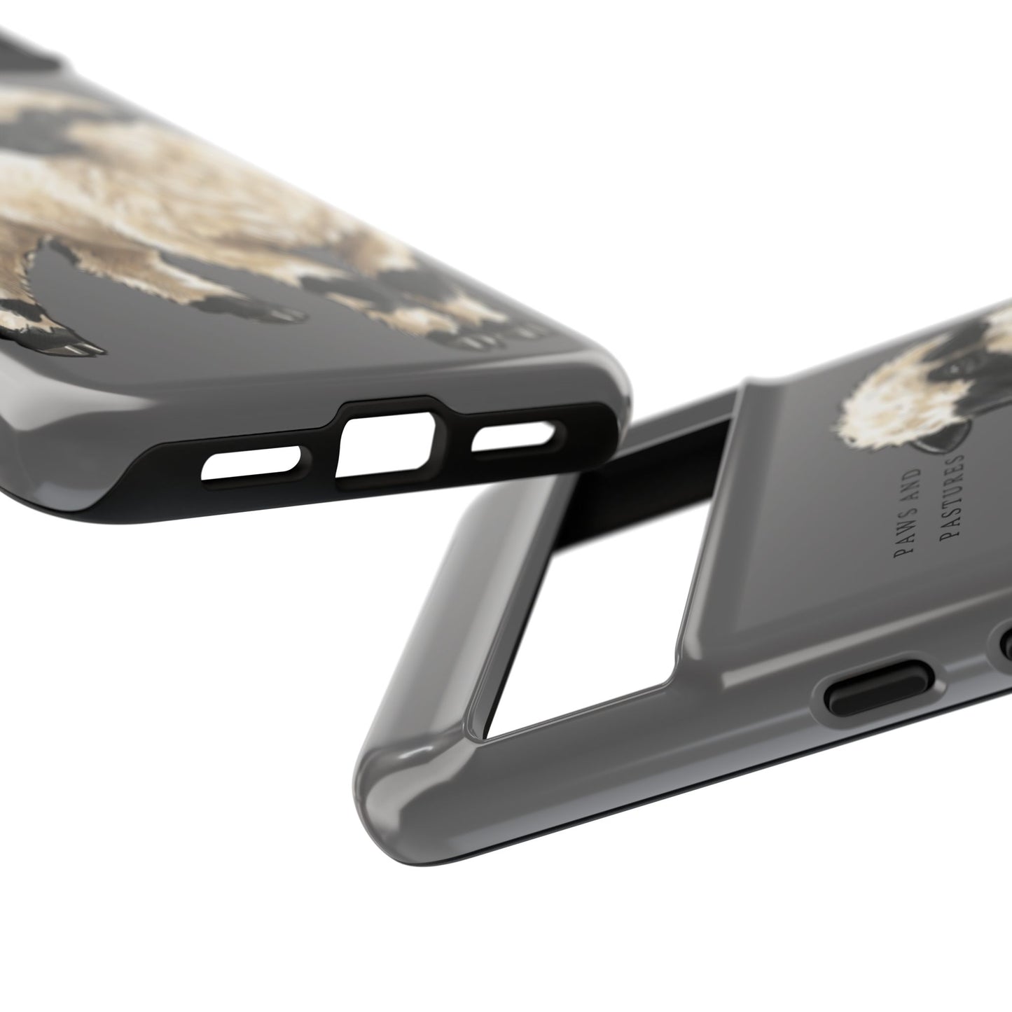Grey Valais Blacknose Sheep Phone Case – 'Paws and Pastures' Cute Lamb Protective iPhone Cover