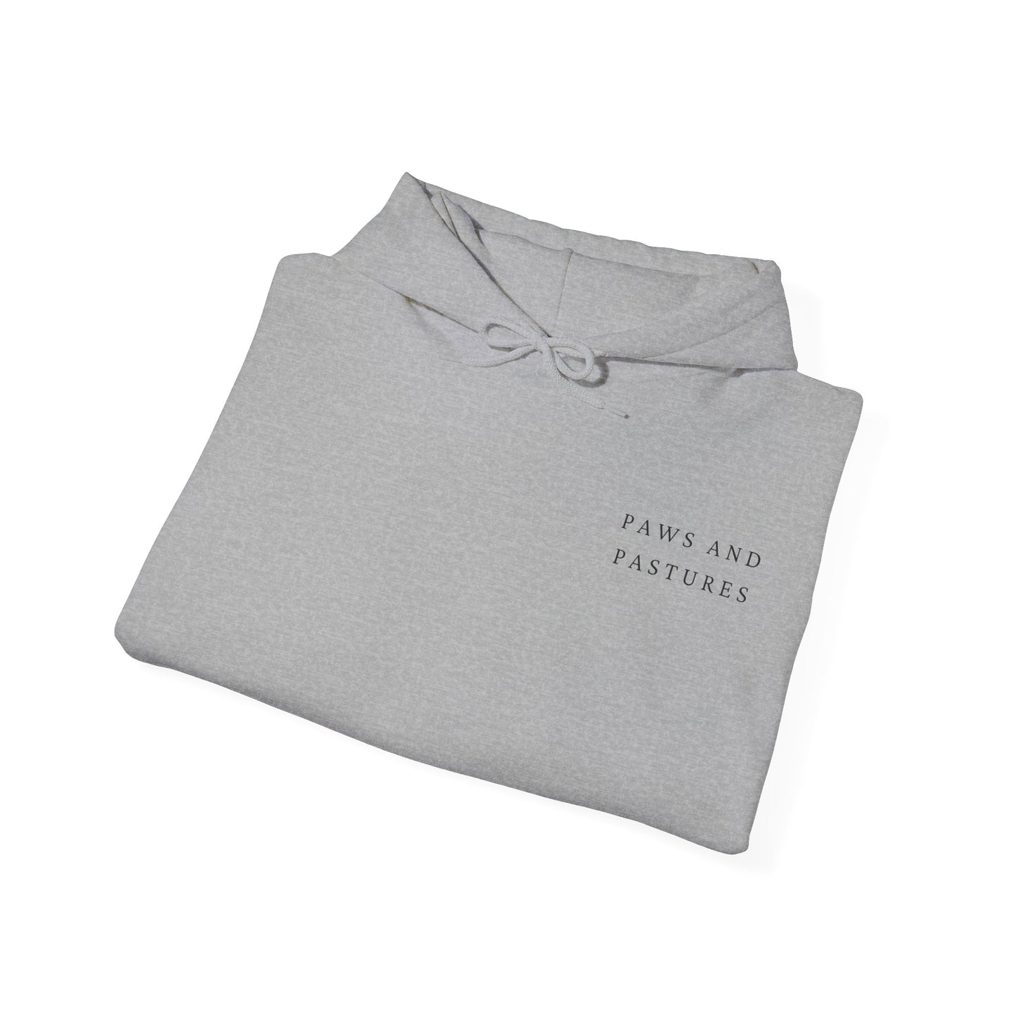 Horse Graphic Hoodie — Black Stallion Back Print, Minimal Front Text