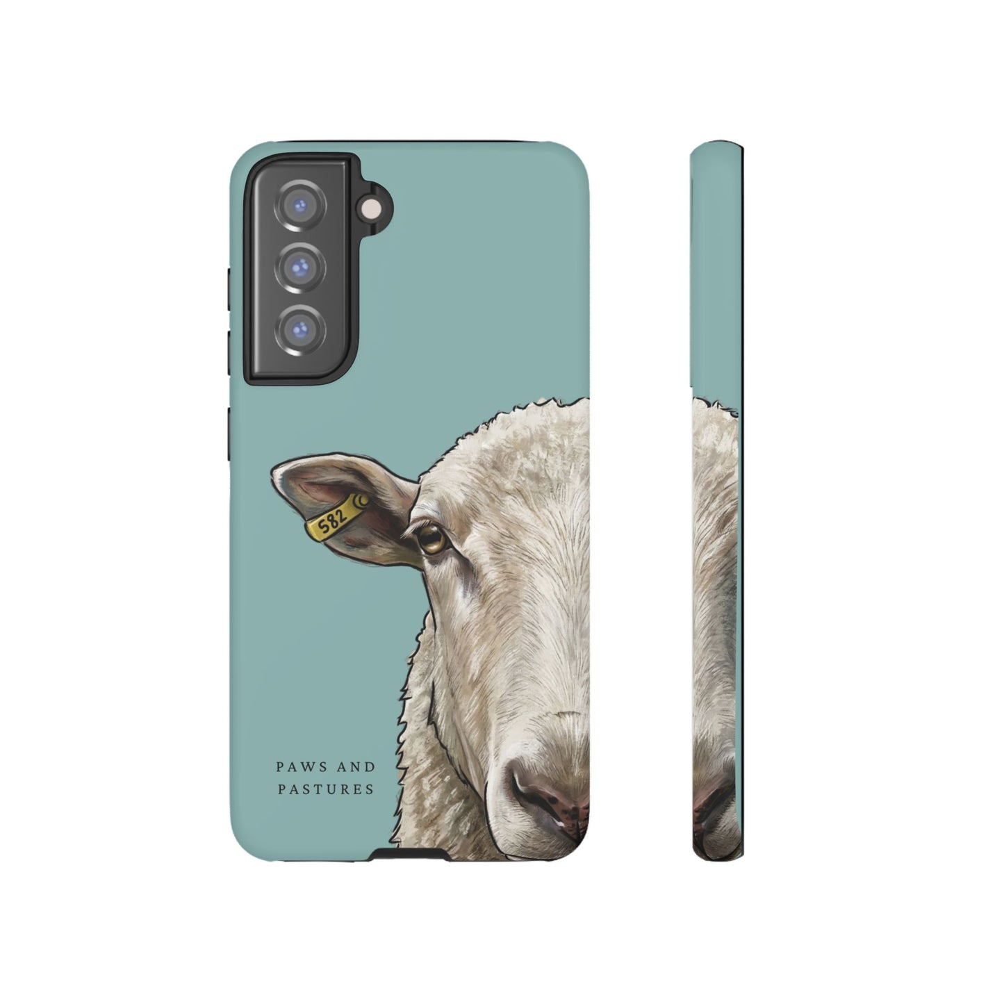 Teal Sheep Phone Case