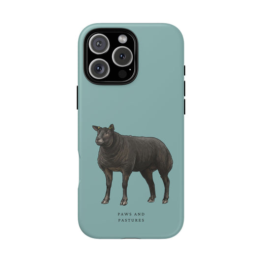 Blue Texel Sheep Phone Case – Paws and Pastures Protective Phone Cover
