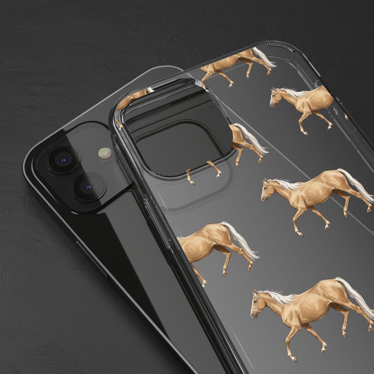 Horse Pattern iPhone Clear Case