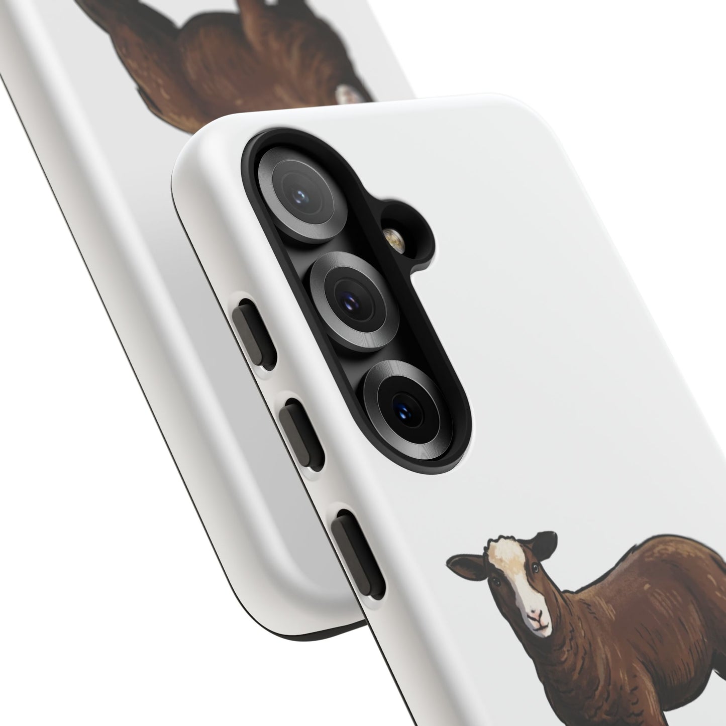 Zwartble Phone Case — Brown Sheep Illustration "Paws and Pastures"