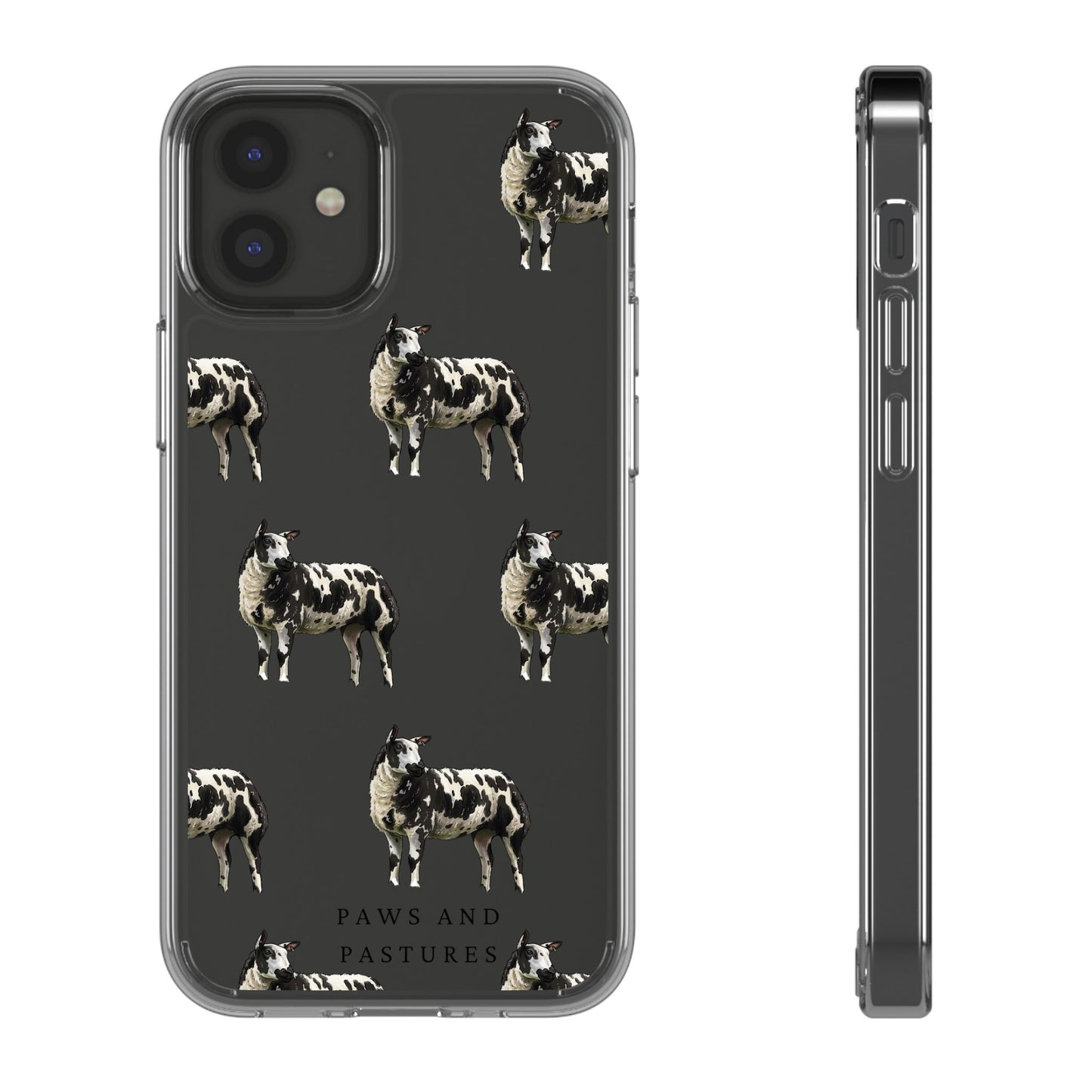 Dutch Spotted Sheep Pattern iPhone Clear Case