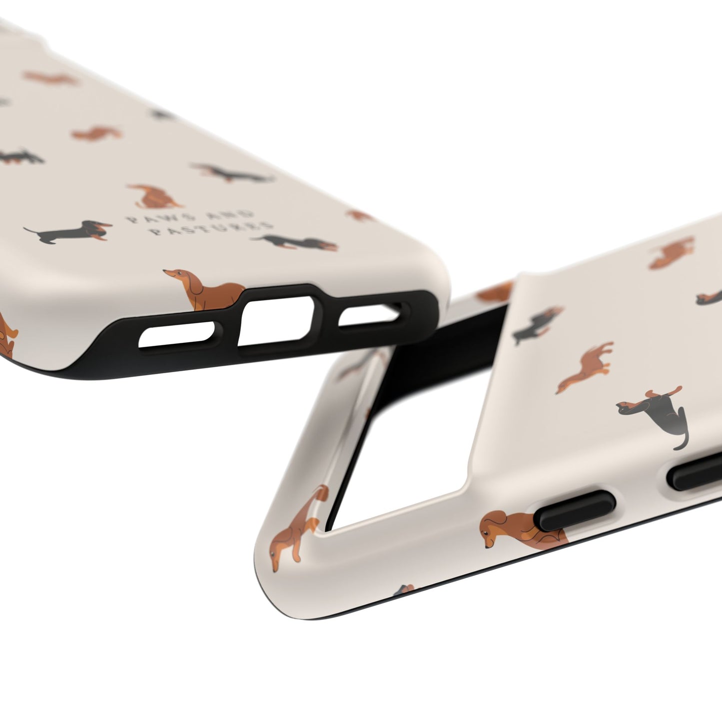 Dachshund Pattern Phone Case — Cute Wiener Dog Protective Cover
