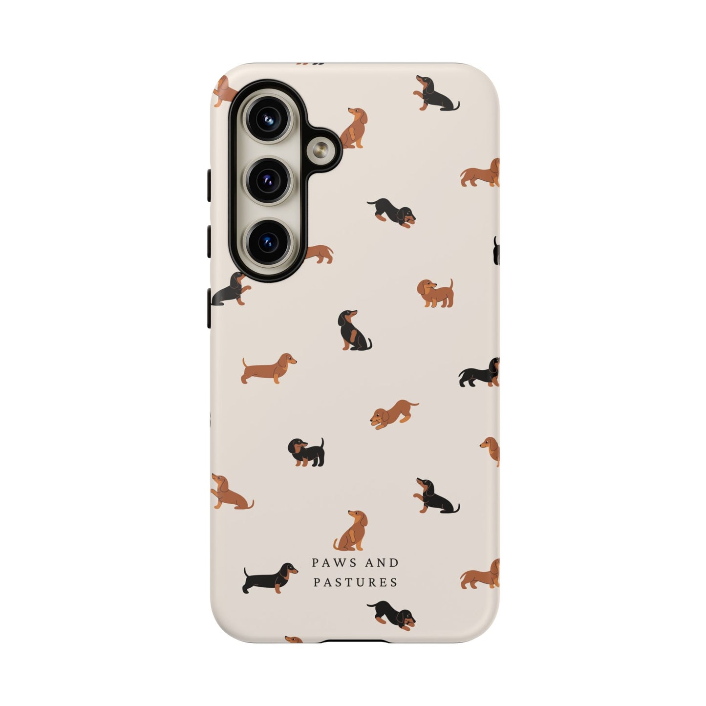 Dachshund Pattern Phone Case — Cute Wiener Dog Protective Cover