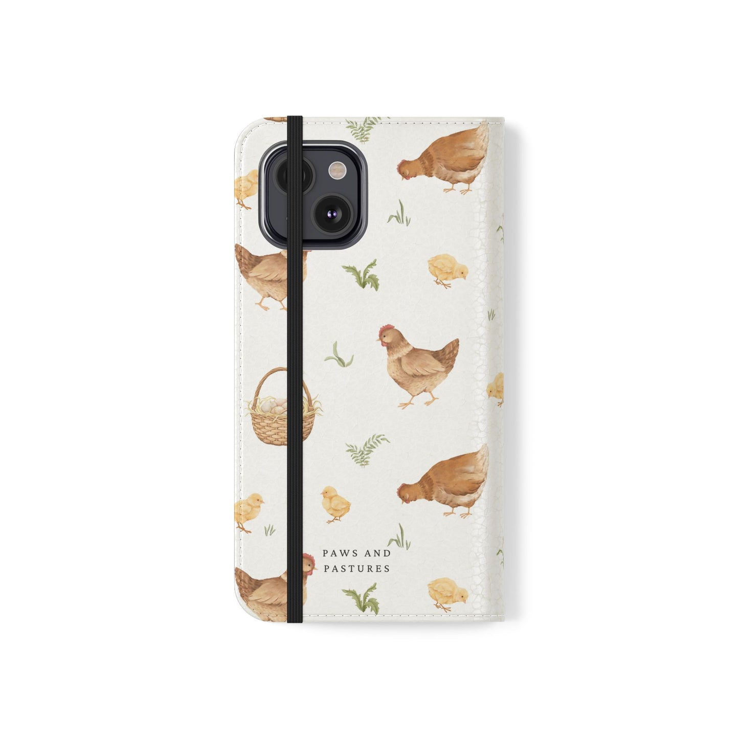 Flip Case – Watercolor Chickens & Baskets Phone Wallet Case