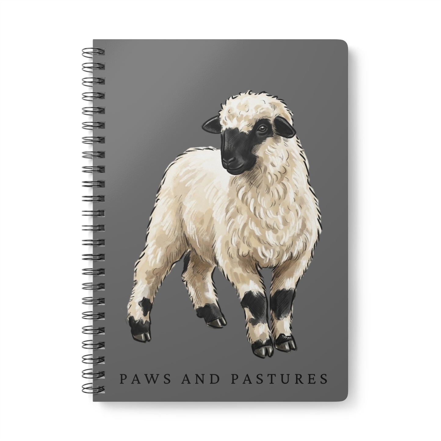 Valais Blacknose Sheep A5 Notebook