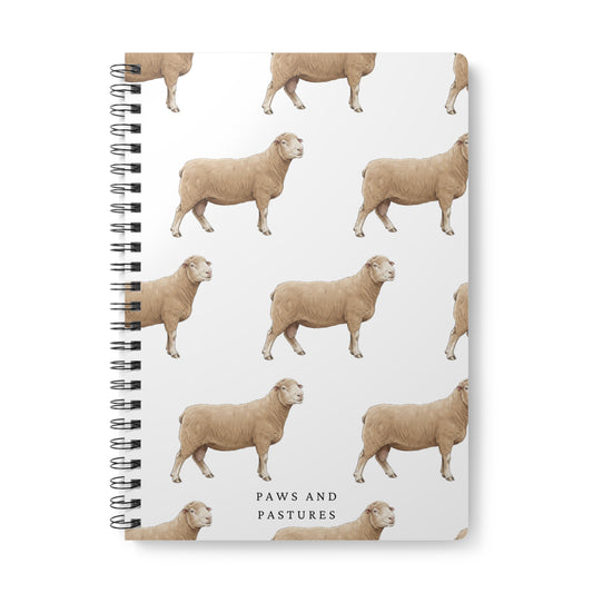 Dorset Sheep Pattern A5 Notebook
