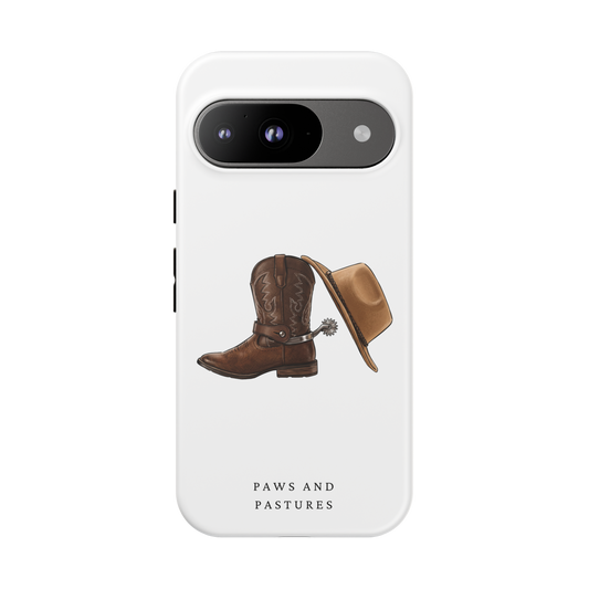 Spurs and Hat Phone Case - Google, Huawei, Motorola, Oneplus, Xiaomi
