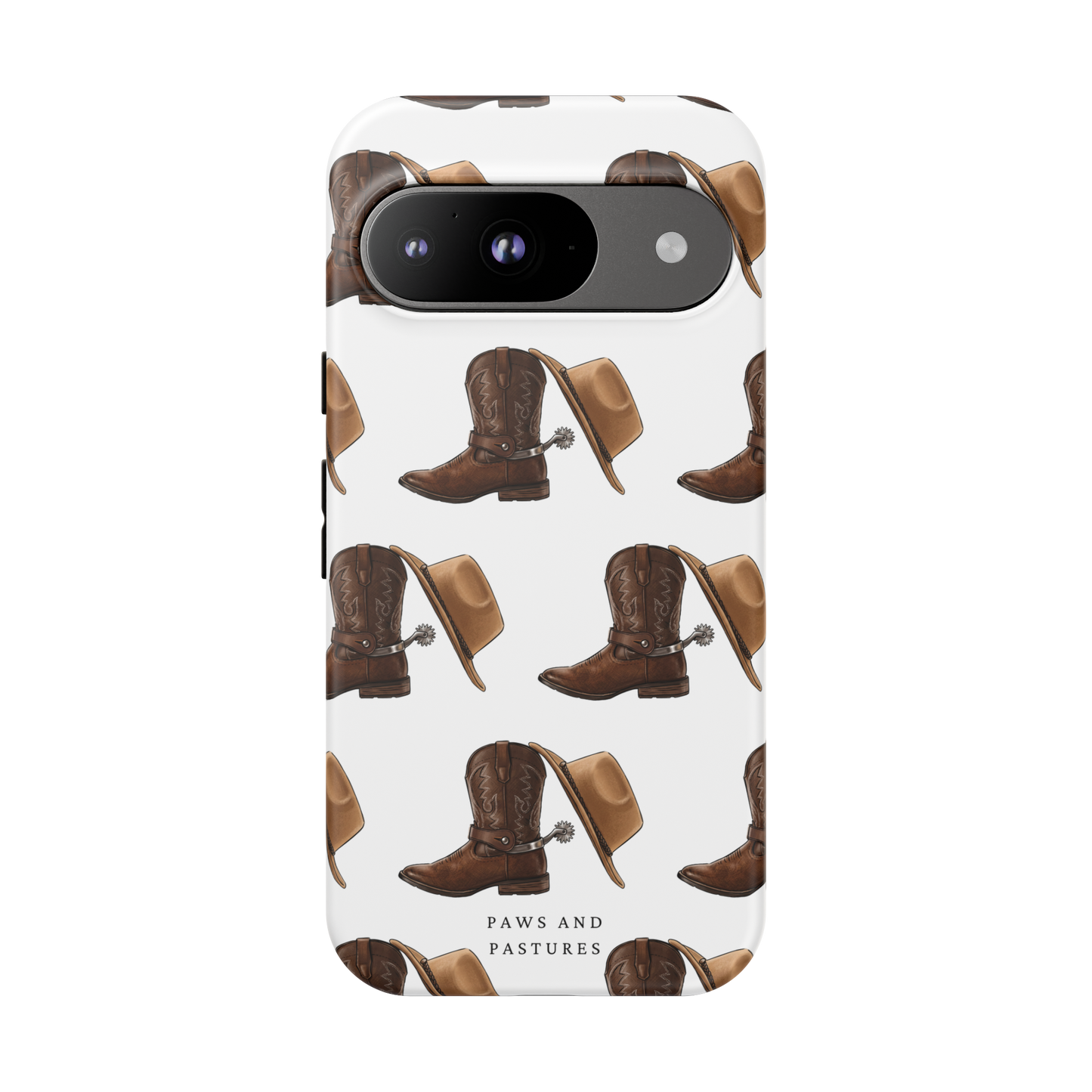 Spurs and Hat Pattern Phone Case - Google, Huawei, Motorola, Oneplus, Xiaomi