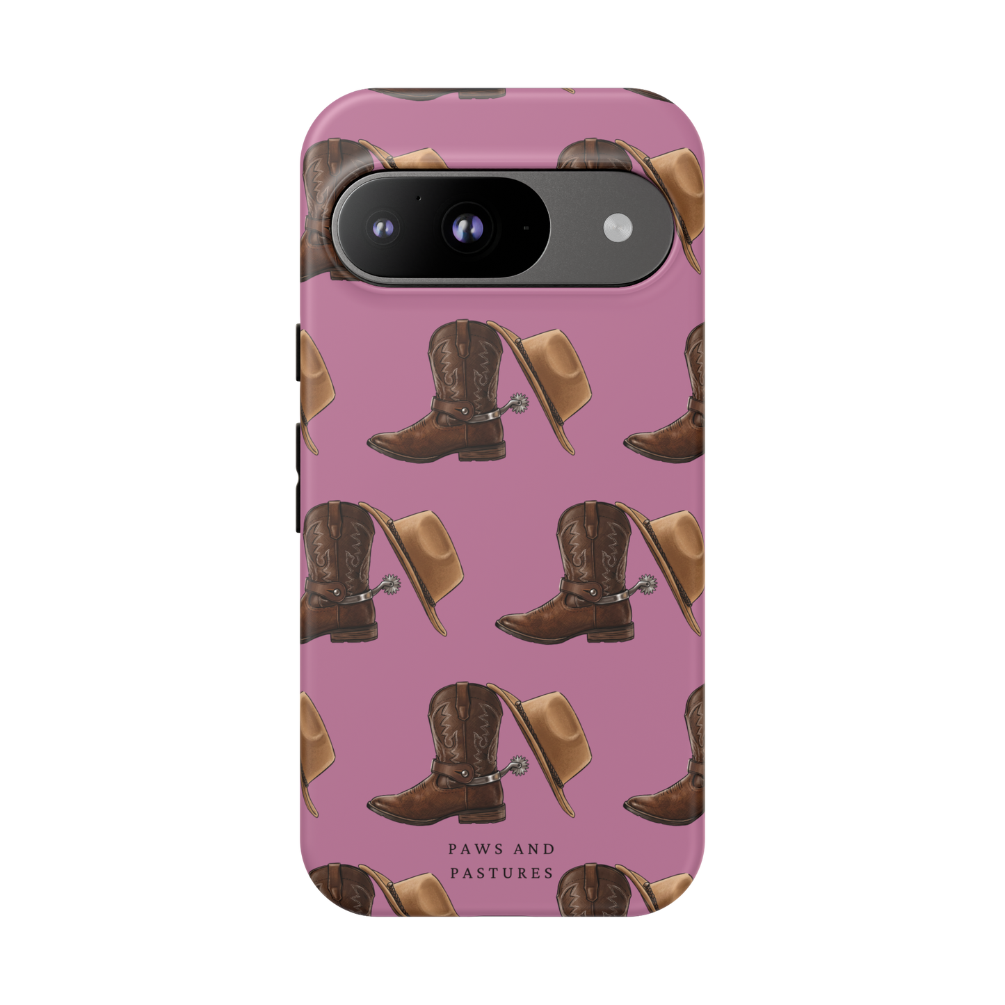 Spurs and Hat Pattern Phone Case - Google, Huawei, Motorola, Oneplus, Xiaomi