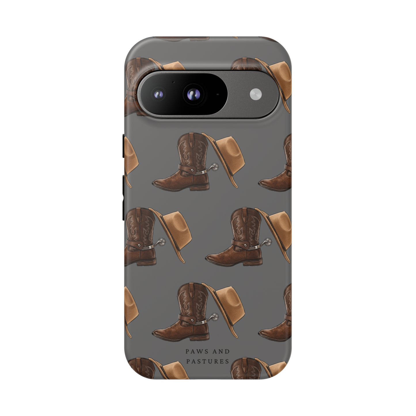 Spurs and Hat Pattern Phone Case - Google, Huawei, Motorola, Oneplus, Xiaomi
