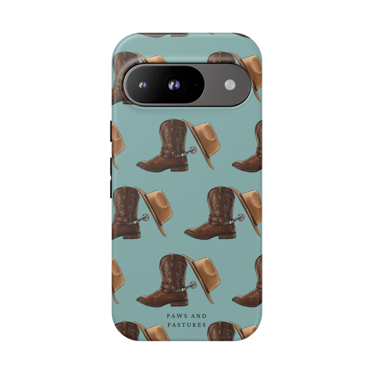 Spurs and Hat Pattern Phone Case - Google, Huawei, Motorola, Oneplus, Xiaomi