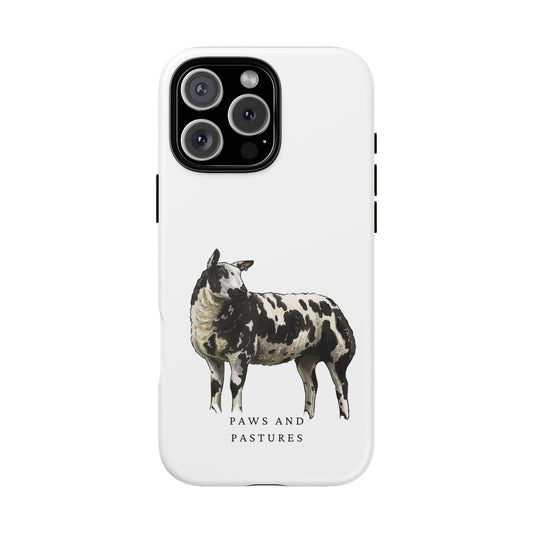 Dutch Spotted Sheep Half Body Phone Case