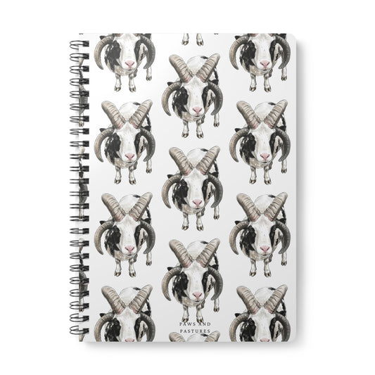 Jacob Sheep Pattern A5 Notebook