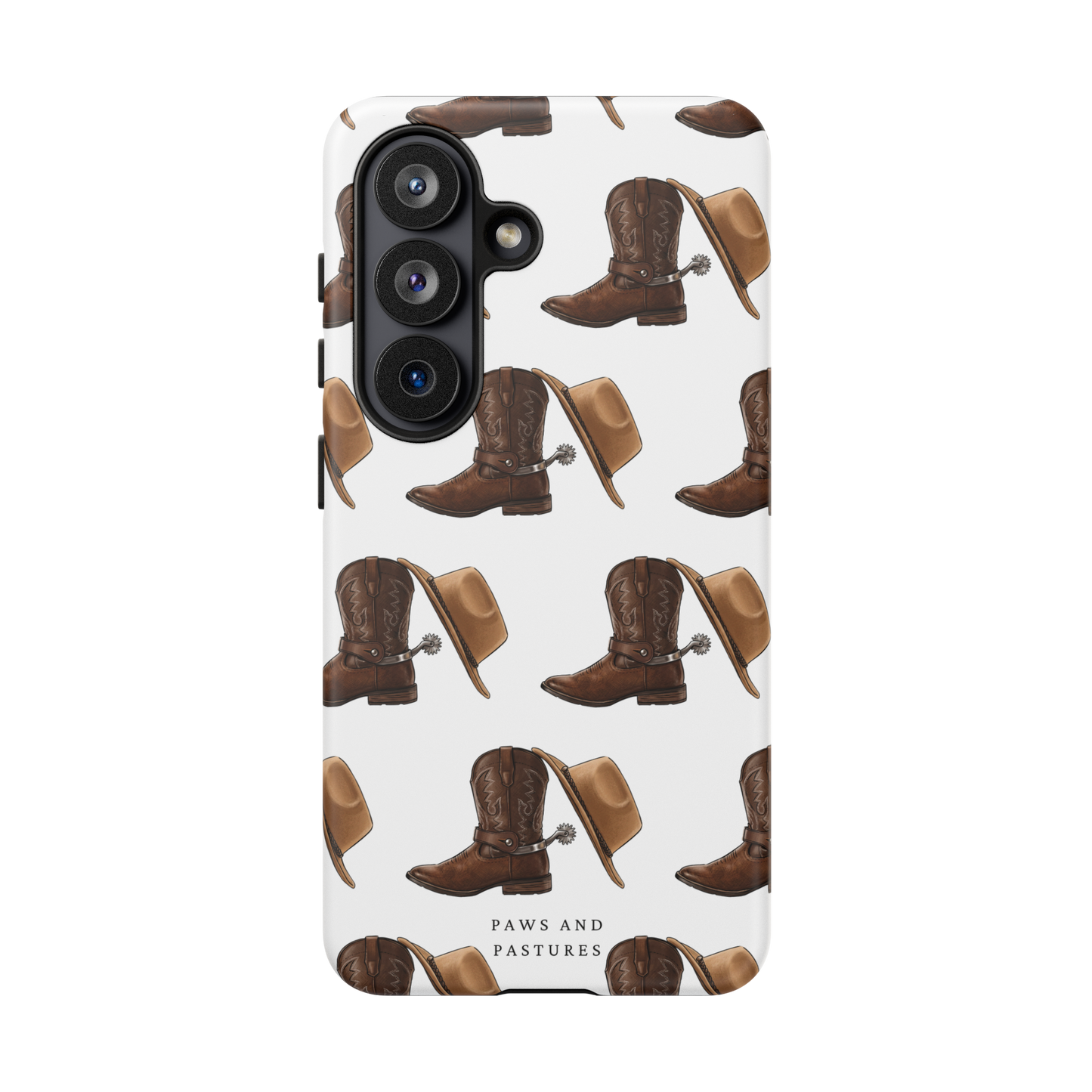 Spurs and Hat Pattern Samsung Phone Case