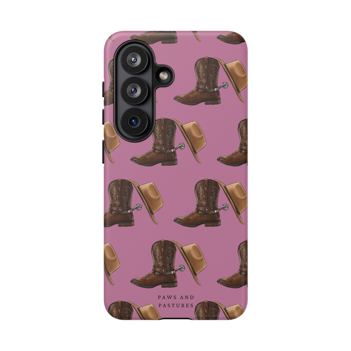 Spurs and Hat Pattern Samsung Phone Case