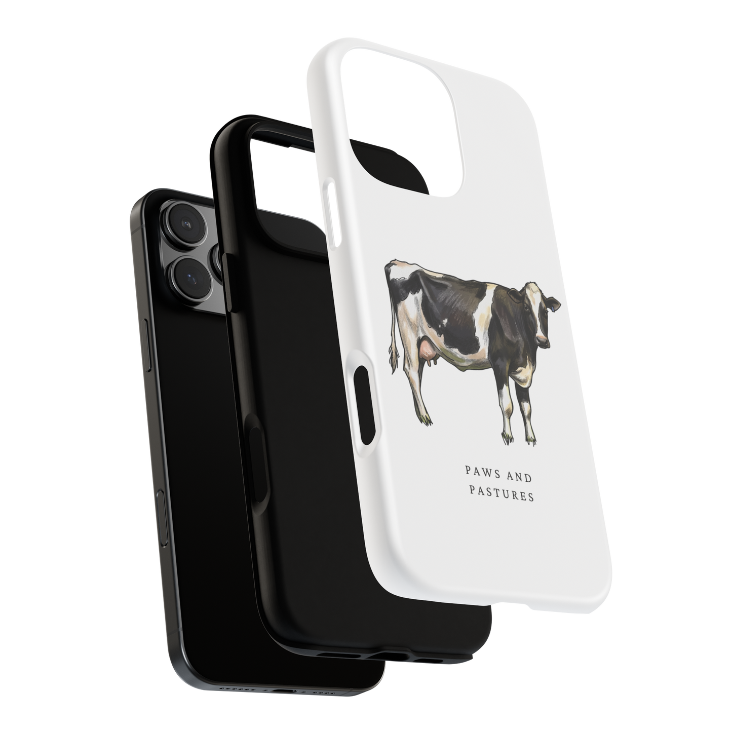 Holstein cow full body phone case
