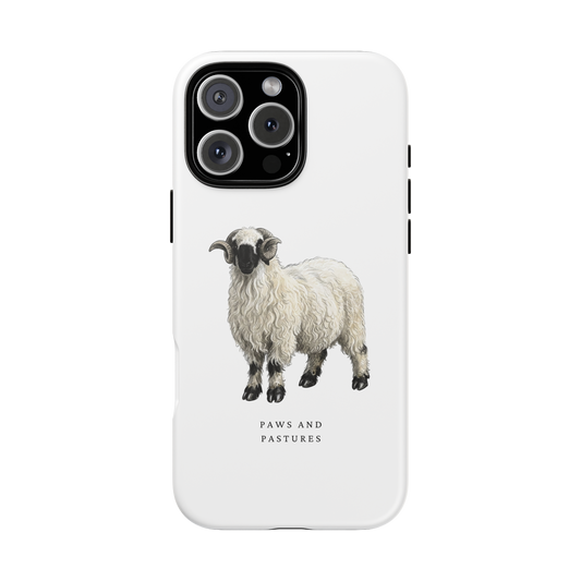 Valais Blacknose with Horns Phone Case